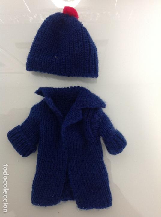 Mu&ntilde;ecas Nancy y Lucas: Complementos mu&ntilde;eca Nancy. Conjunto lana invierno azul - Foto 1