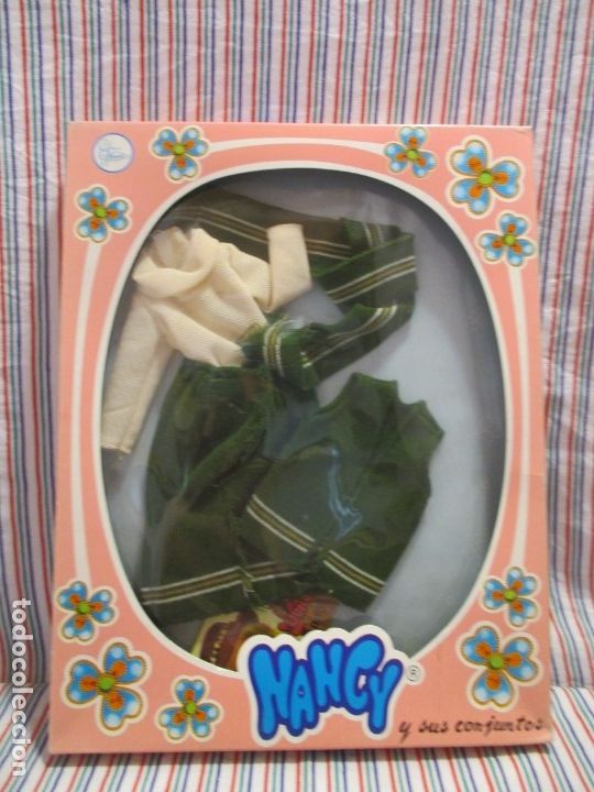 Mu&ntilde;ecas Nancy y Lucas: NANCY DIFICIL CONJUNTO COORDINADO VERDE, A ESTRENAR - Foto 2
