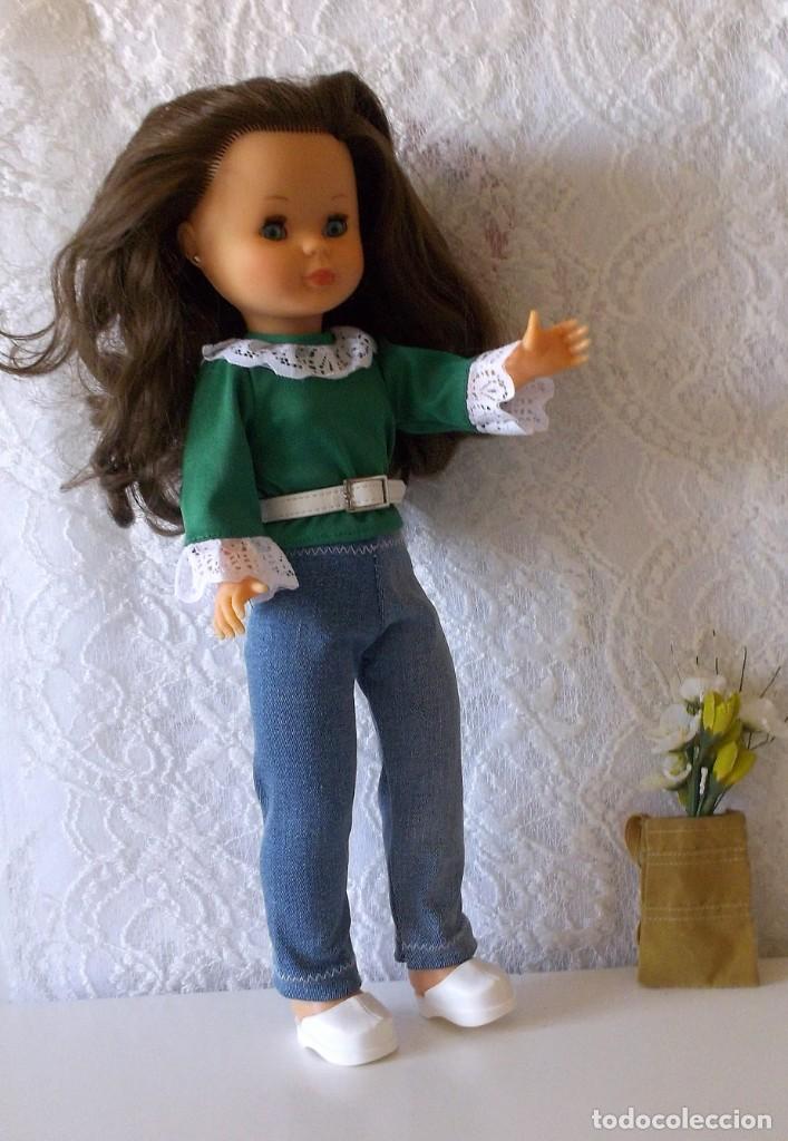 Mu&ntilde;ecas Nancy y Lucas: CAMISA ARTESANAL NANCY CON PUNTILLA - Foto 3