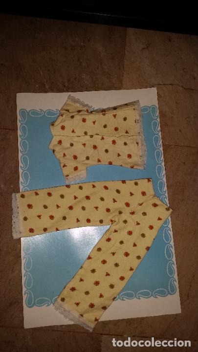 Mu&ntilde;ecas Nancy y Lucas: DIFICIL VERSION PIJAMA DE NANCY A&Ntilde;OS 70 AMARILLO - Foto 2