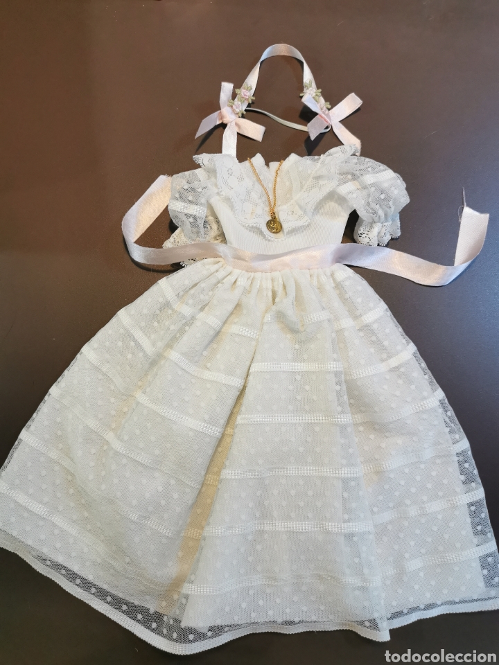 Mu&ntilde;ecas Nancy y Lucas: Vestido impecable de comuni&oacute;n para mu&ntilde;eca Nancy - Foto 1