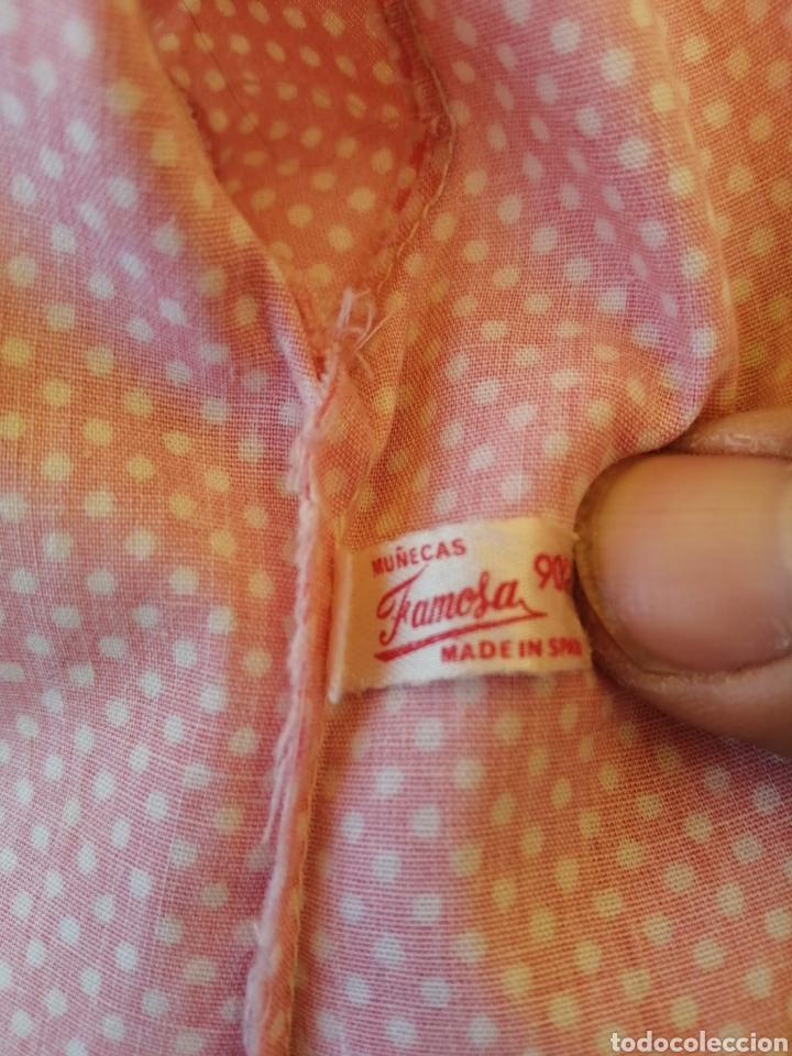 Mu&ntilde;ecas Nancy y Lucas: Nancy camisa pijama ros, a&ntilde;o 70 - Foto 3