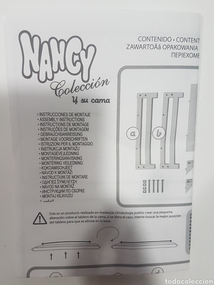 Mu&ntilde;ecas Nancy y Lucas: Instrucciones de Nancy cama de reedicion - Foto 1