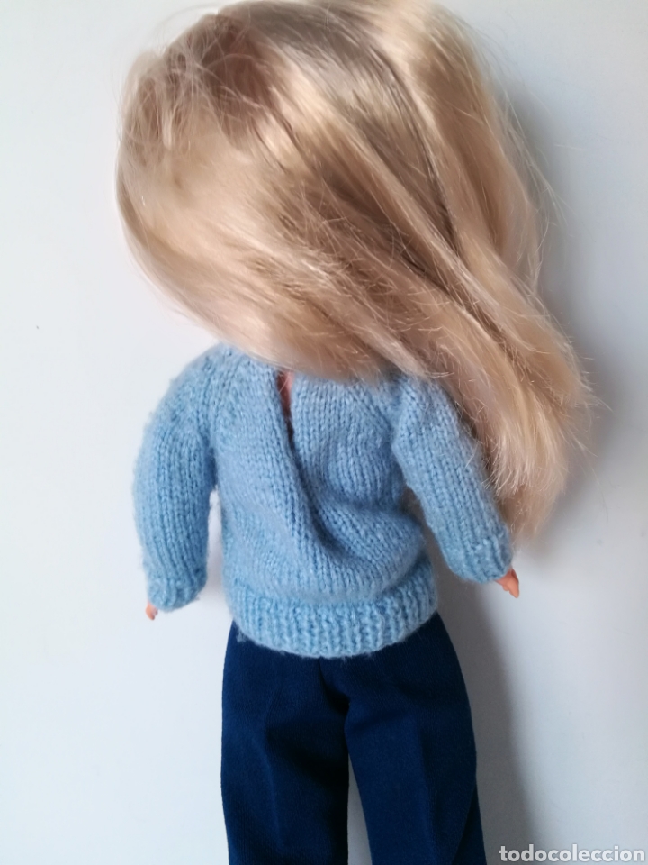 Mu&ntilde;ecas Nancy y Lucas: Jersey azul celeste lana v&aacute;lido para Nancy - Foto 4