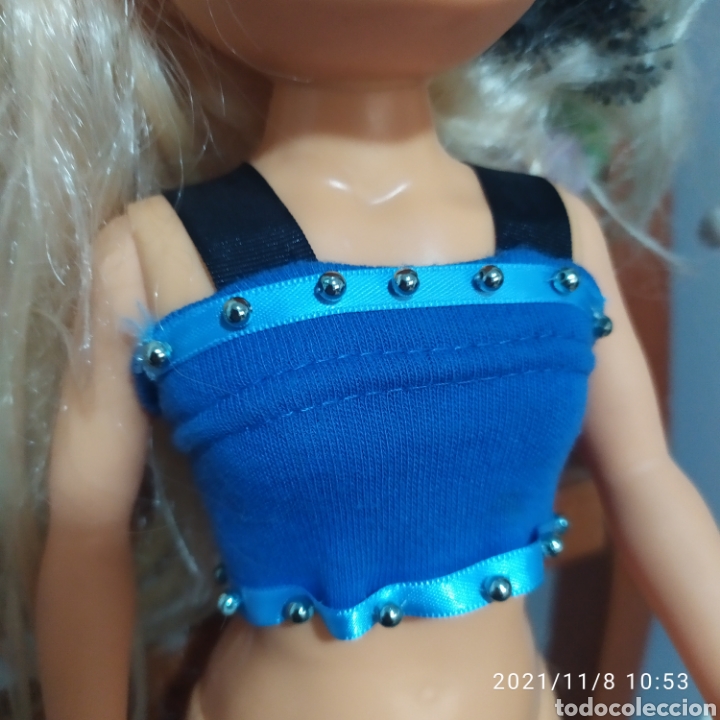Mu&ntilde;ecas Nancy y Lucas: falda y top azul nancy new - Foto 2