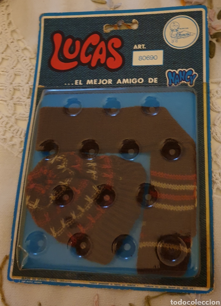 Mu&ntilde;ecas Nancy y Lucas: BLISTER LUCAS GORRO Y BUFANDA REF. 80690 SIN ABRIR - Foto 1