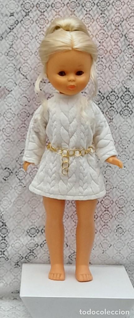 Mu&ntilde;ecas Nancy y Lucas: Vestido y cintur&oacute;n confeccionado - Foto 1