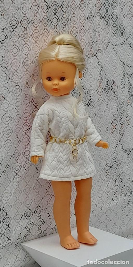 Mu&ntilde;ecas Nancy y Lucas: Vestido y cintur&oacute;n confeccionado - Foto 5
