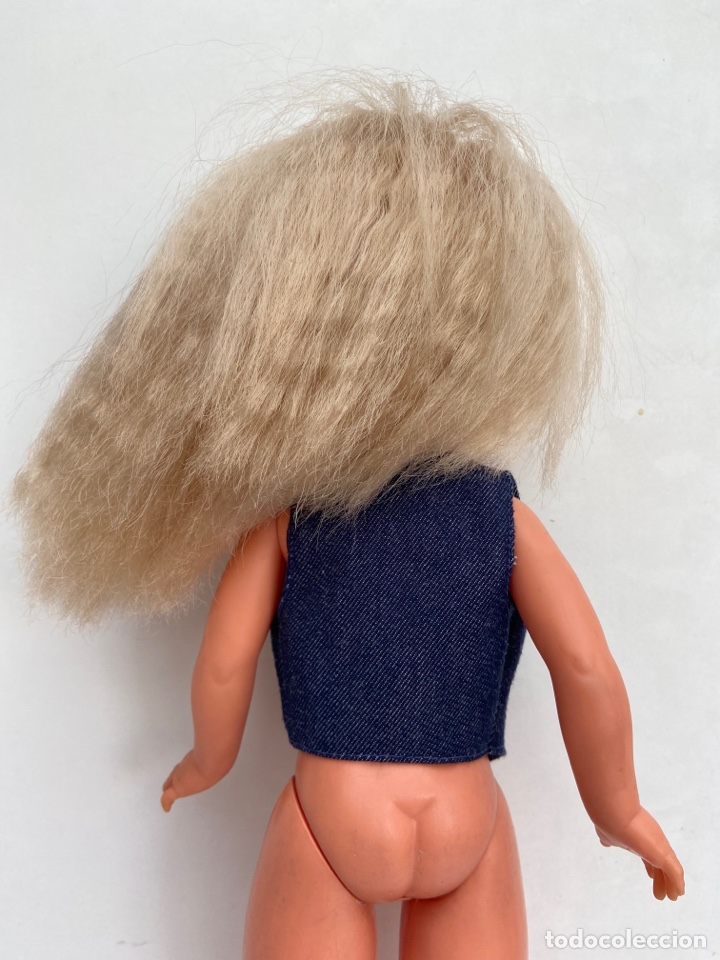 Mu&ntilde;ecas Nancy y Lucas: Chaleco Jeans Nancy a&ntilde;os 70 - Foto 2
