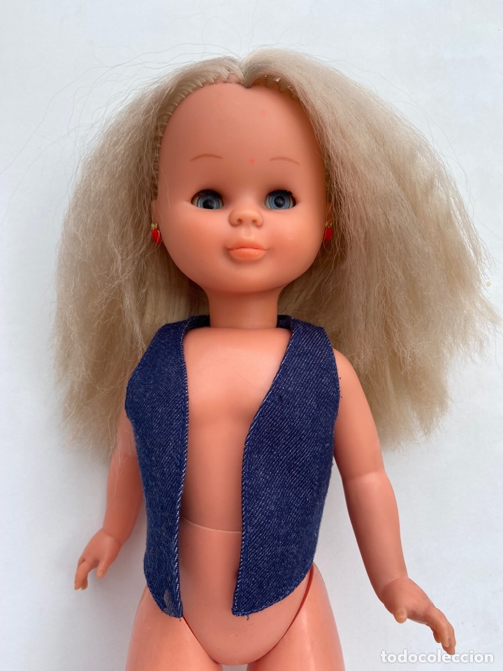 Mu&ntilde;ecas Nancy y Lucas: Chaleco Jeans Nancy a&ntilde;os 70 - Foto 3