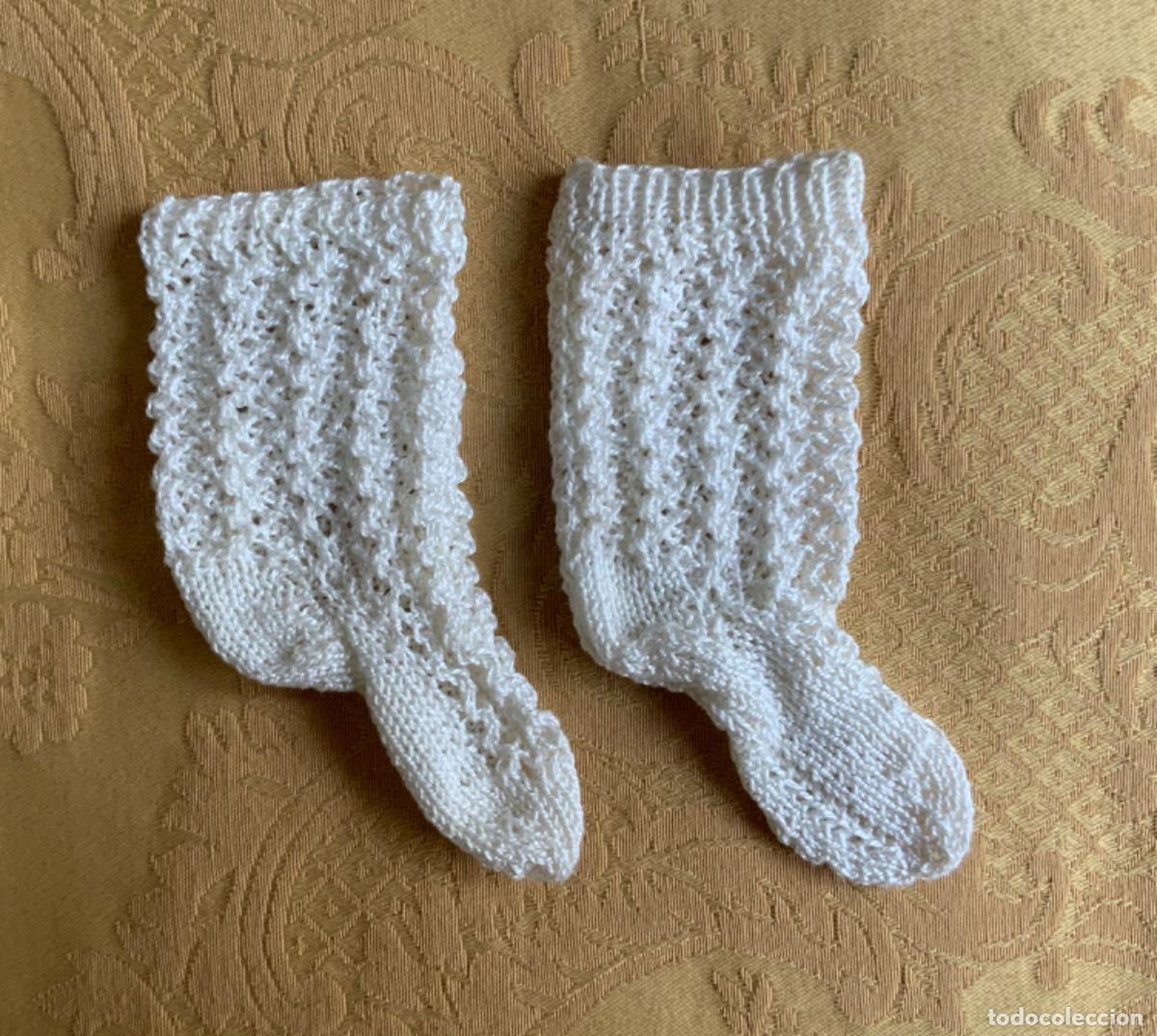 Mu&ntilde;ecas Nancy y Lucas: MU&Ntilde;ECA, ANTIGUOS CALCETINES DE PERL&Eacute; PARA MU&Ntilde;ECA - Foto 1