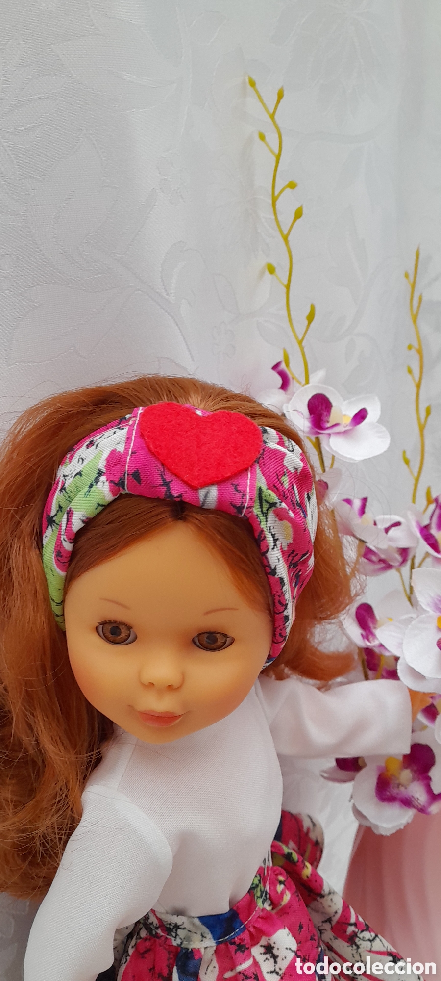 Mu&ntilde;ecas Nancy y Lucas: falda del Conjunto love confeccionado - Foto 5