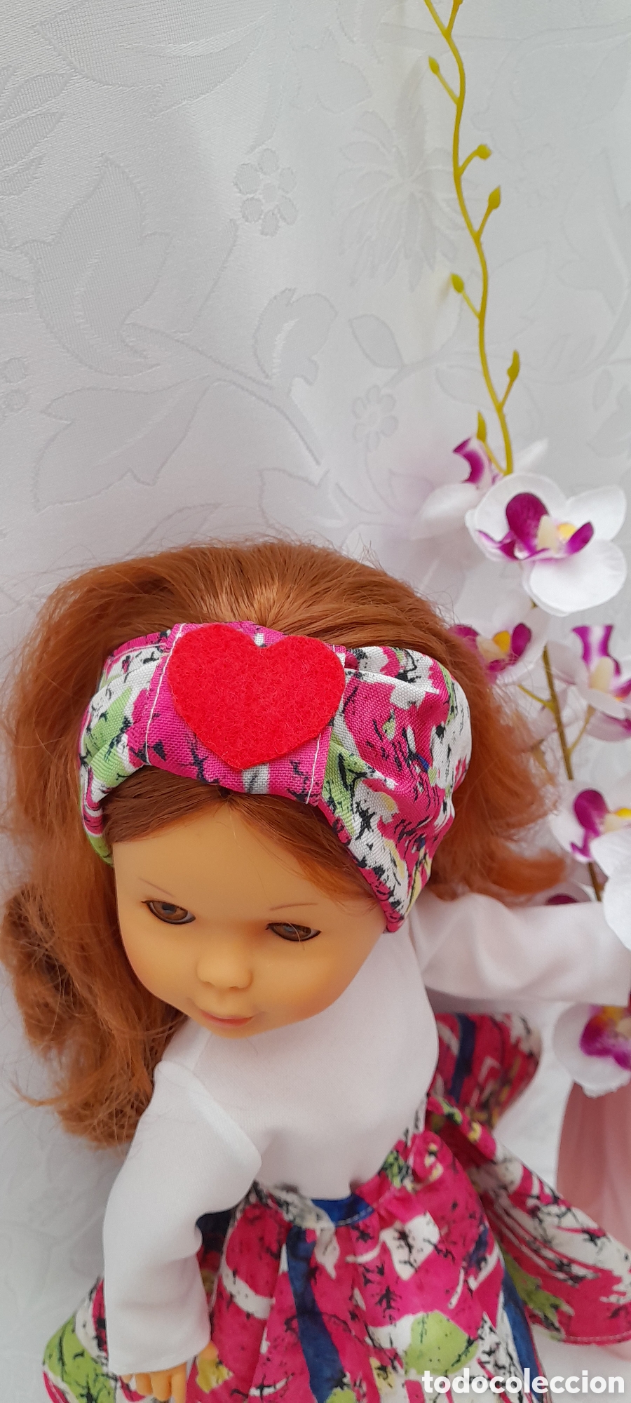 Mu&ntilde;ecas Nancy y Lucas: falda del Conjunto love confeccionado - Foto 6