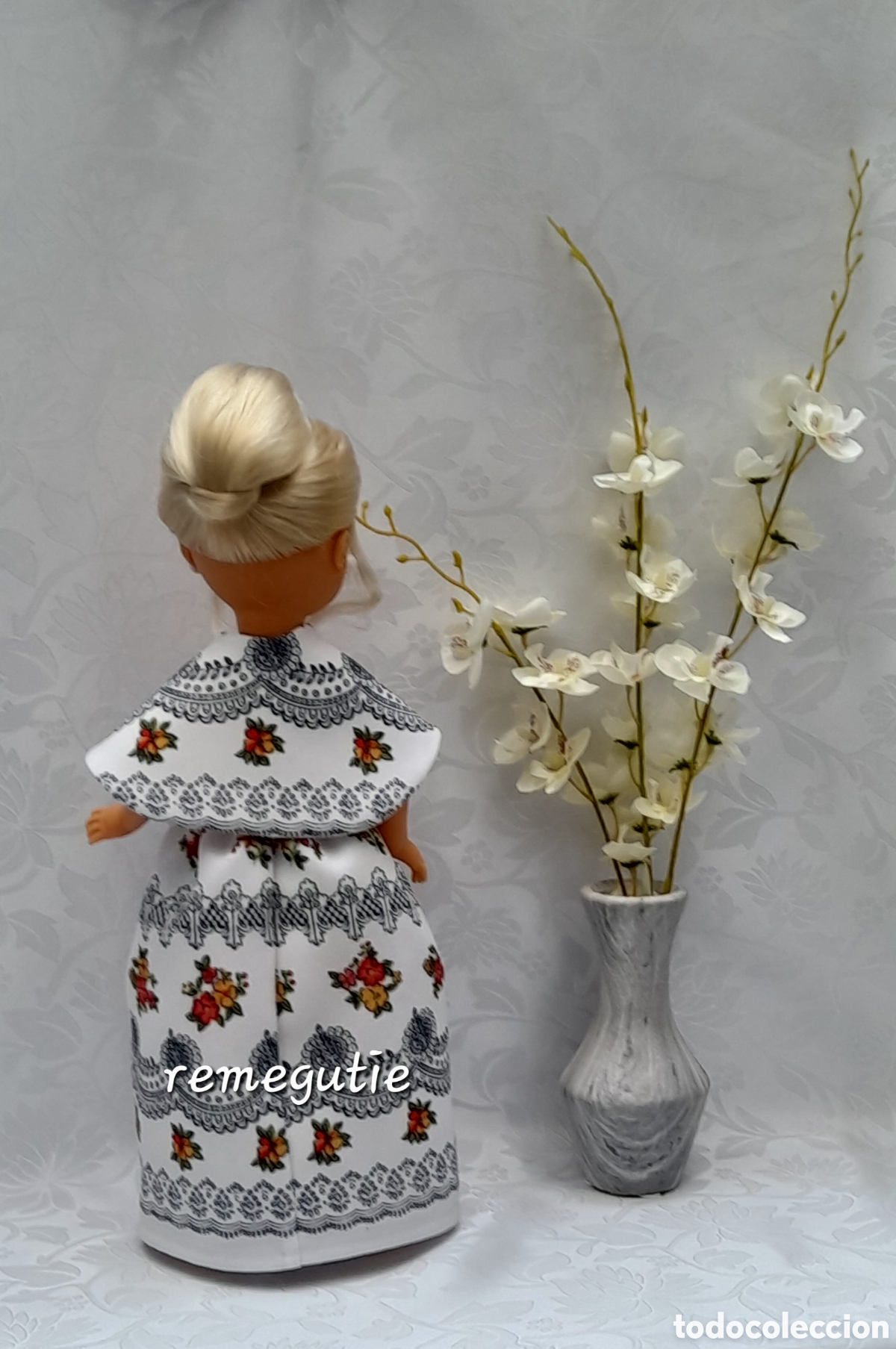 Mu&ntilde;ecas Nancy y Lucas: Conjunto Flores confeccionado - Foto 4