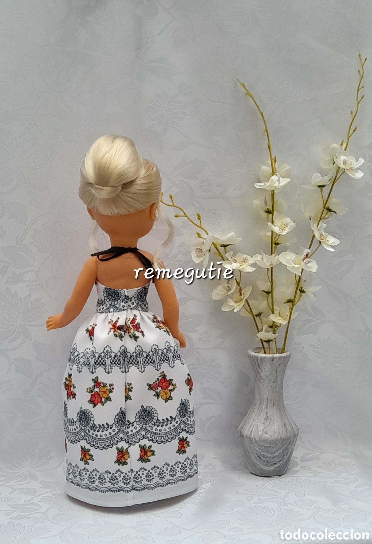 Mu&ntilde;ecas Nancy y Lucas: Conjunto Flores confeccionado - Foto 8