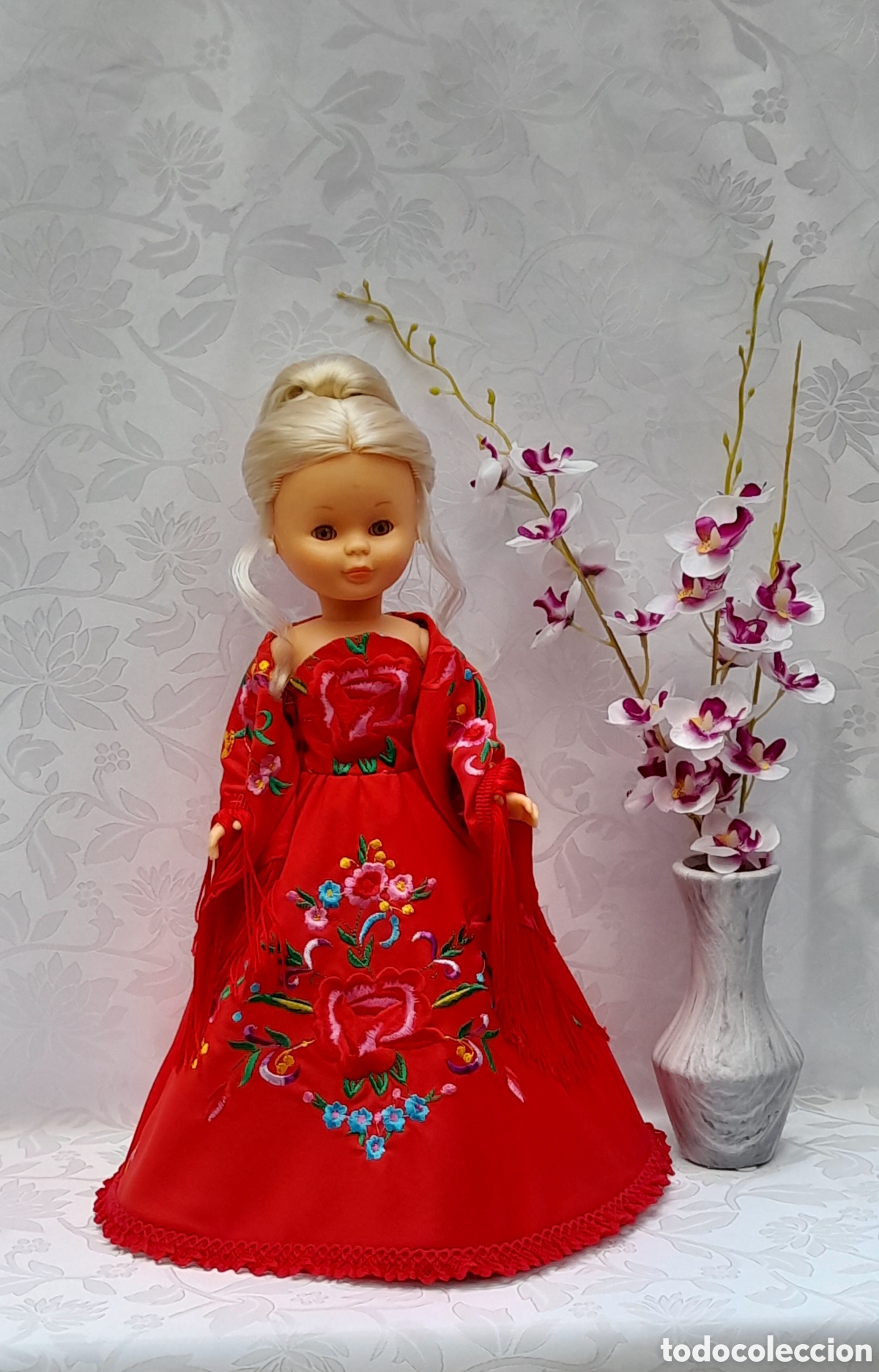 Mu&ntilde;ecas Nancy y Lucas: Vestido y mantoncillo - Foto 4