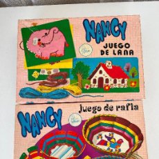 Muñecas Nancy y Lucas: NANCY JUEGO DE RAFIA JUEGO DE LANA. Lote 389986289