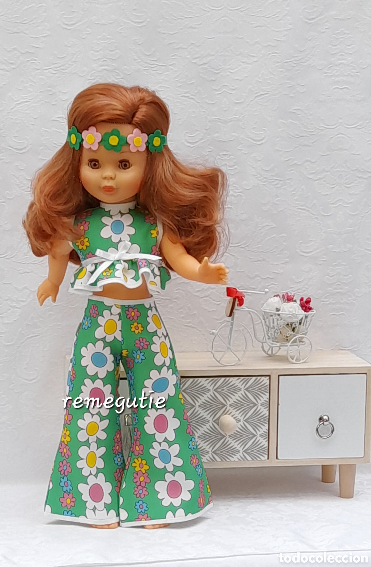 Mu&ntilde;ecas Nancy y Lucas: Conjunto En el Jard&iacute;n confeccionado - Foto 4