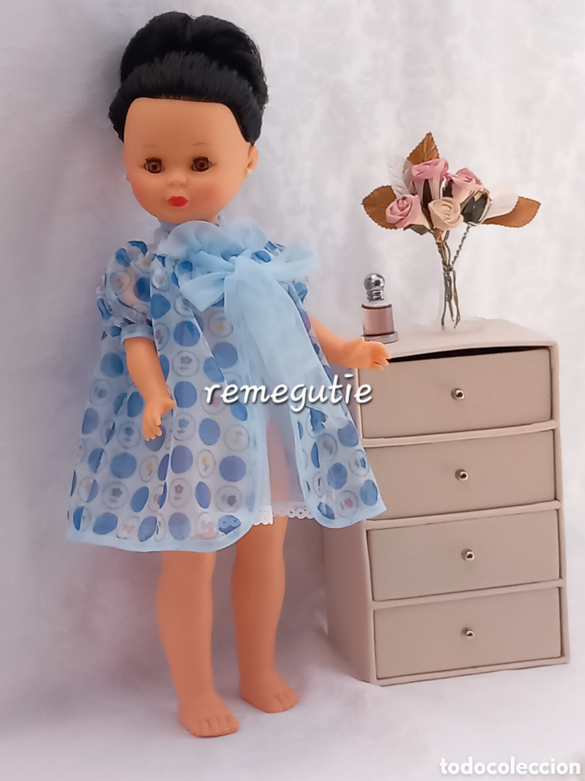 Mu&ntilde;ecas Nancy y Lucas: Conjunto buenas noches confeccionado - Foto 4