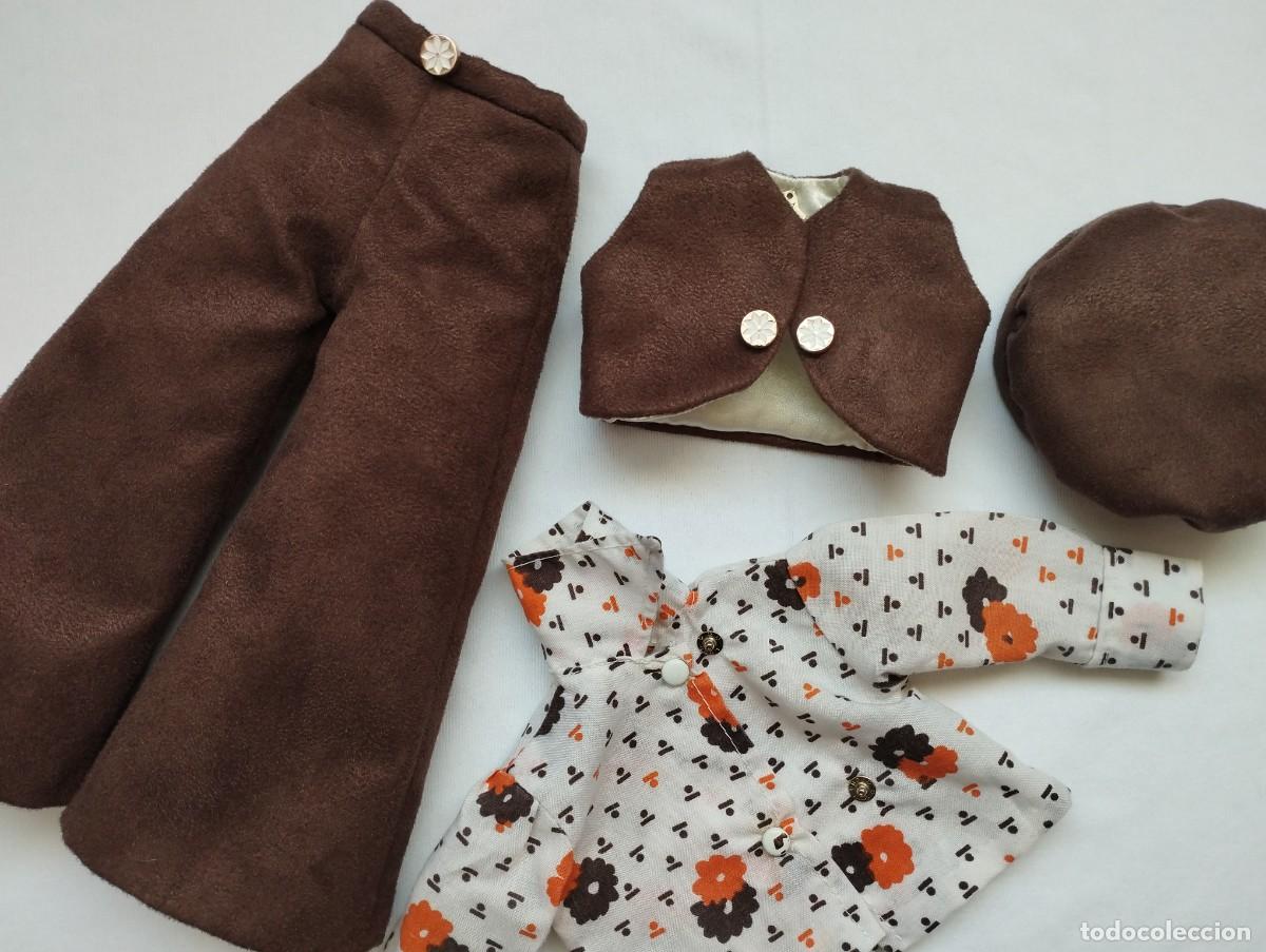 Mu&ntilde;ecas Nancy y Lucas: Conjunto vintage para Nancy estilo cal&eacute;, boho, pub - Foto 12