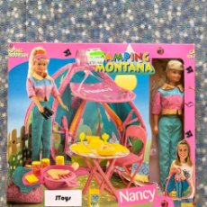 Muñecas Nancy y Lucas: 1999 VINTAGE (FAMOSA): NANCY Y CAMPING DE MONTAÑA / NUEVA EN CAJA - NEW - NUEVO - DE ALMACÉN