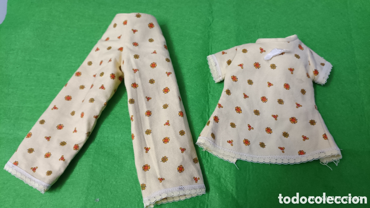 Mu&ntilde;ecas Nancy y Lucas: Dif&iacute;cil versi&oacute;n pijama de Nancy a&ntilde;os 70 amarillo - Foto 2