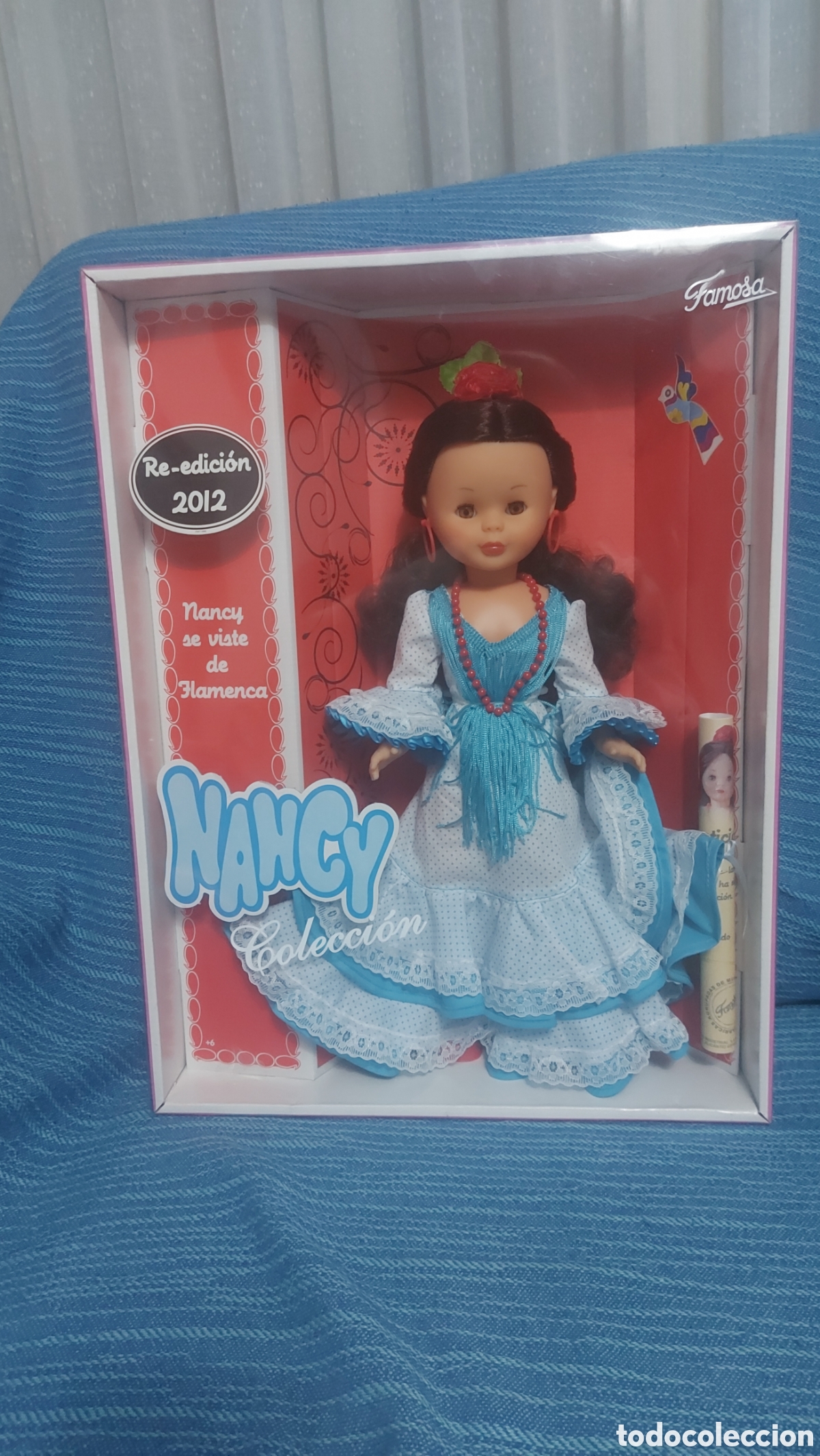 Mu&ntilde;ecas Nancy y Lucas: Nancy flamenca azul reedicion - Foto 3