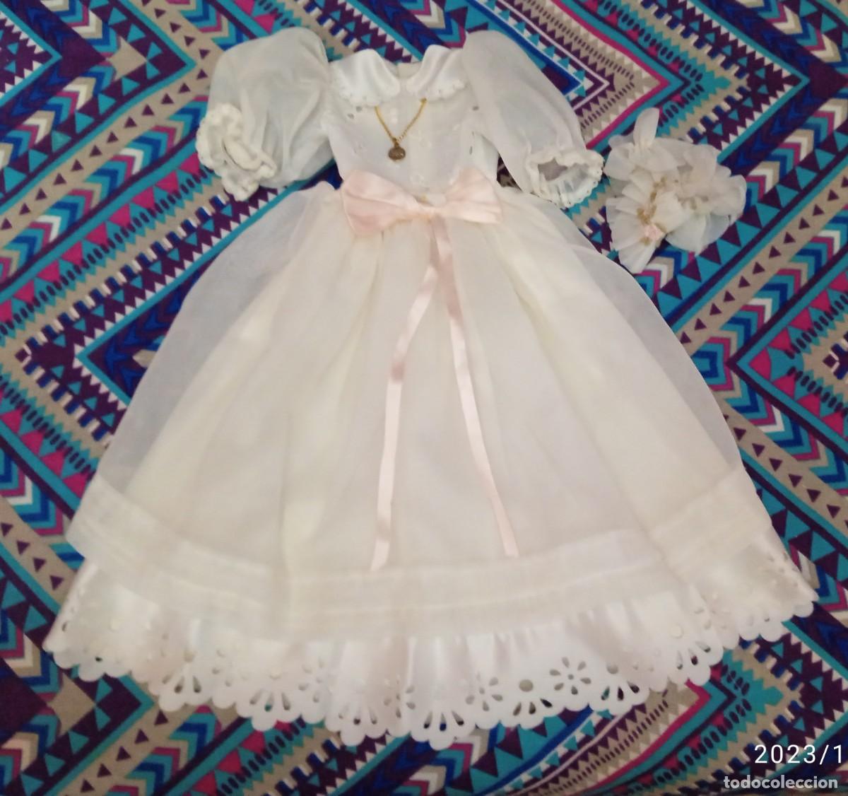 Mu&ntilde;ecas Nancy y Lucas: VESTIDO Y DIADEMA DE COMUNION NANCY - Foto 6