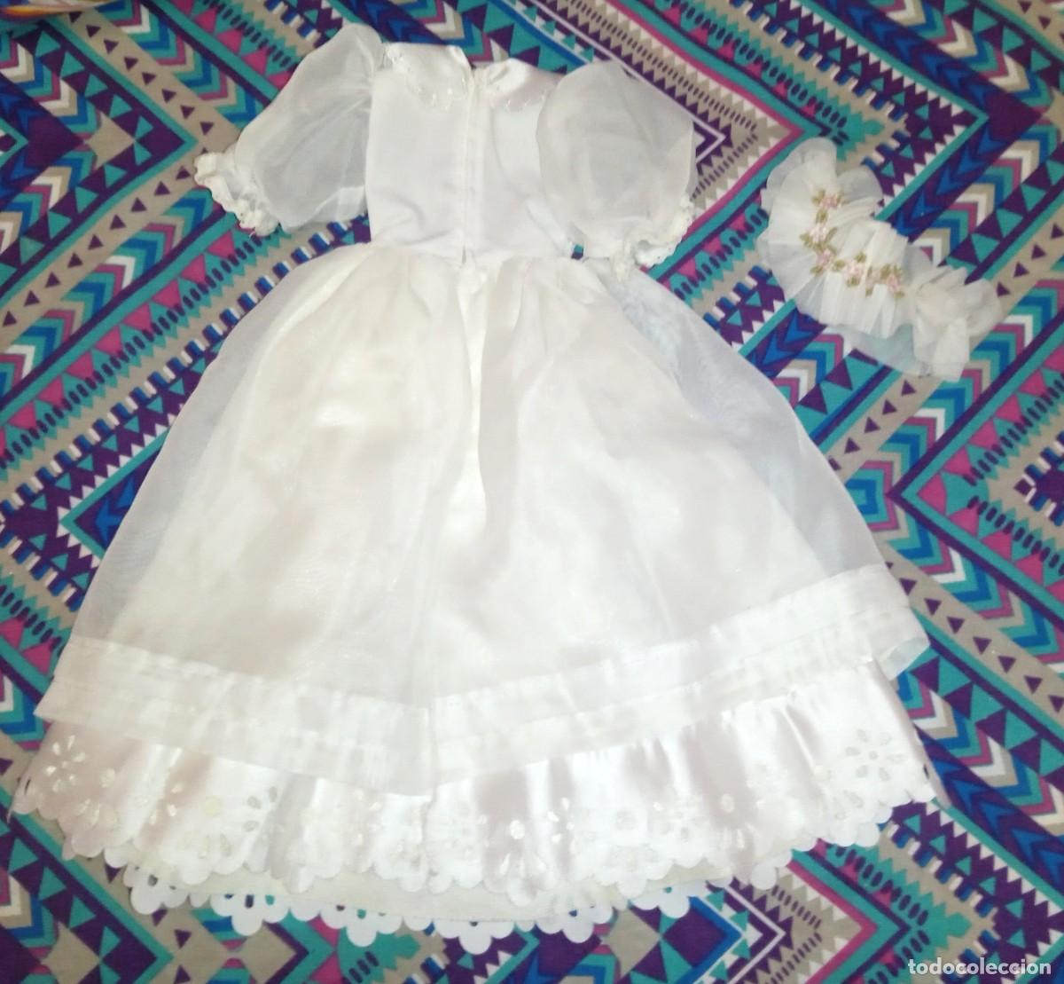 Mu&ntilde;ecas Nancy y Lucas: VESTIDO Y DIADEMA DE COMUNION NANCY - Foto 8