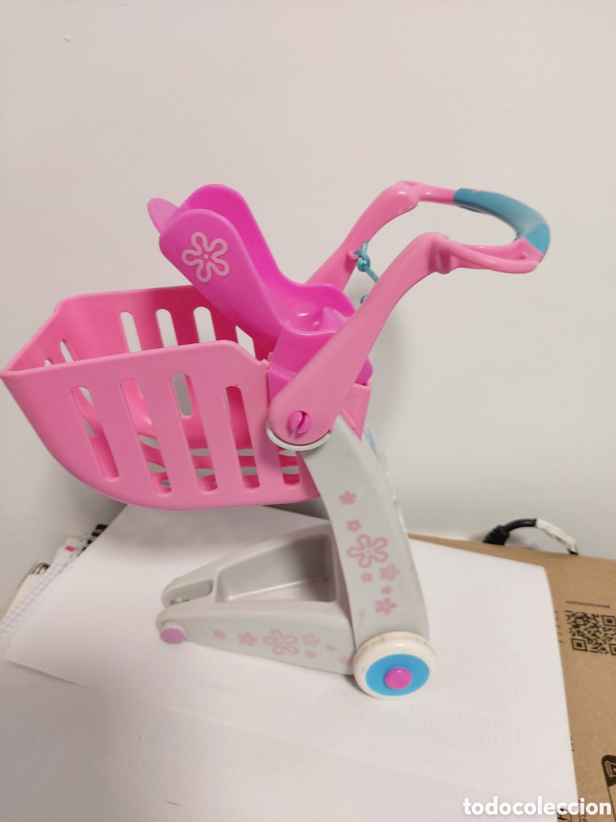 Mu&ntilde;ecas Nancy y Lucas: Carro de la compra con portabebes - Foto 2