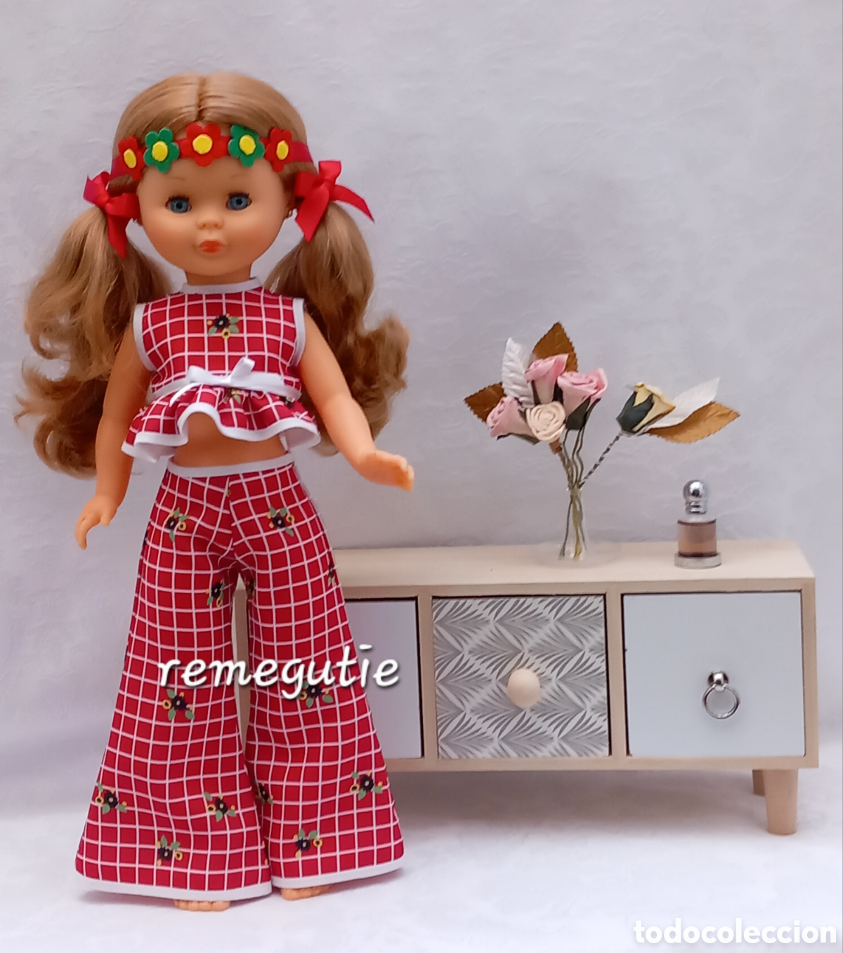Mu&ntilde;ecas Nancy y Lucas: Conjunto en el jard&iacute;n confeccionado - Foto 2