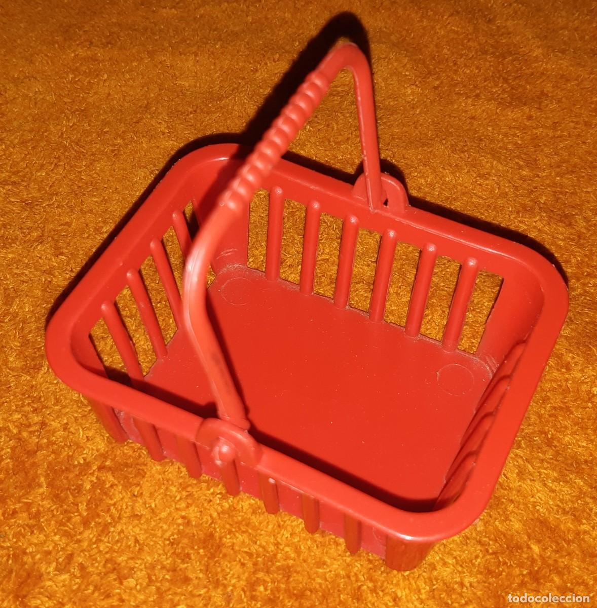 Mu&ntilde;ecas Nancy y Lucas: CESTA DE LA COMPRA Y POLLO PLASTICO TAMA&Ntilde;O NANCY MINIATURAS - Foto 2
