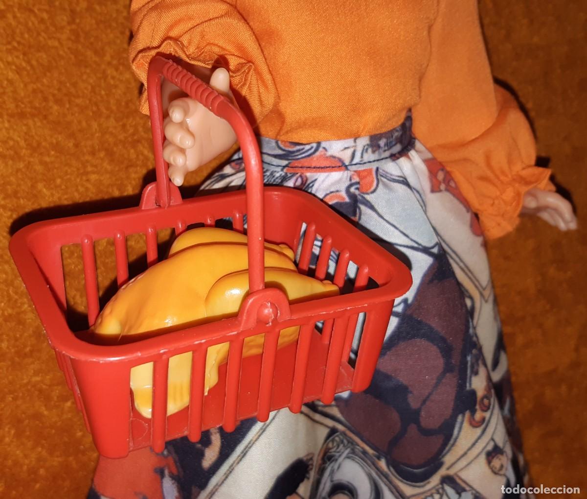 Mu&ntilde;ecas Nancy y Lucas: CESTA DE LA COMPRA Y POLLO PLASTICO TAMA&Ntilde;O NANCY MINIATURAS - Foto 6