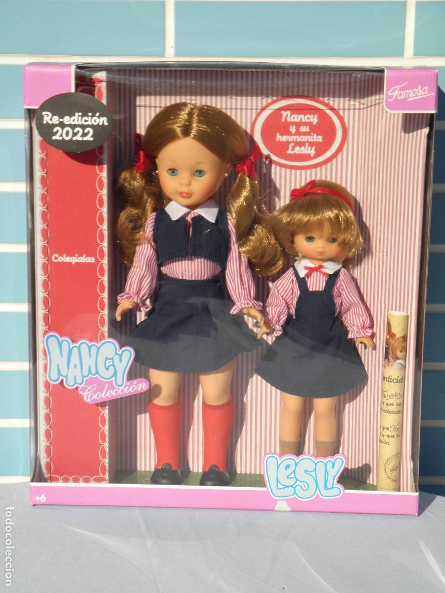 muñecas hermanitas nancy y lesly colegialas de - Compra venta en  todocoleccion