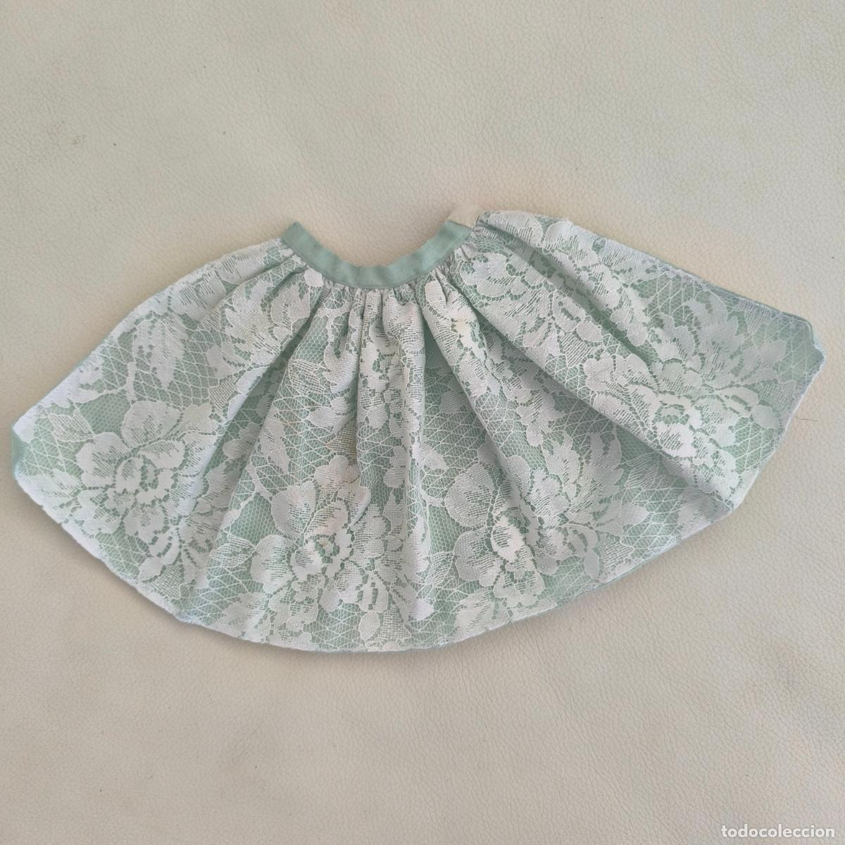 Mu&ntilde;ecas Nancy y Lucas: Falda vestido encaje verde Nancy ?? - Foto 3