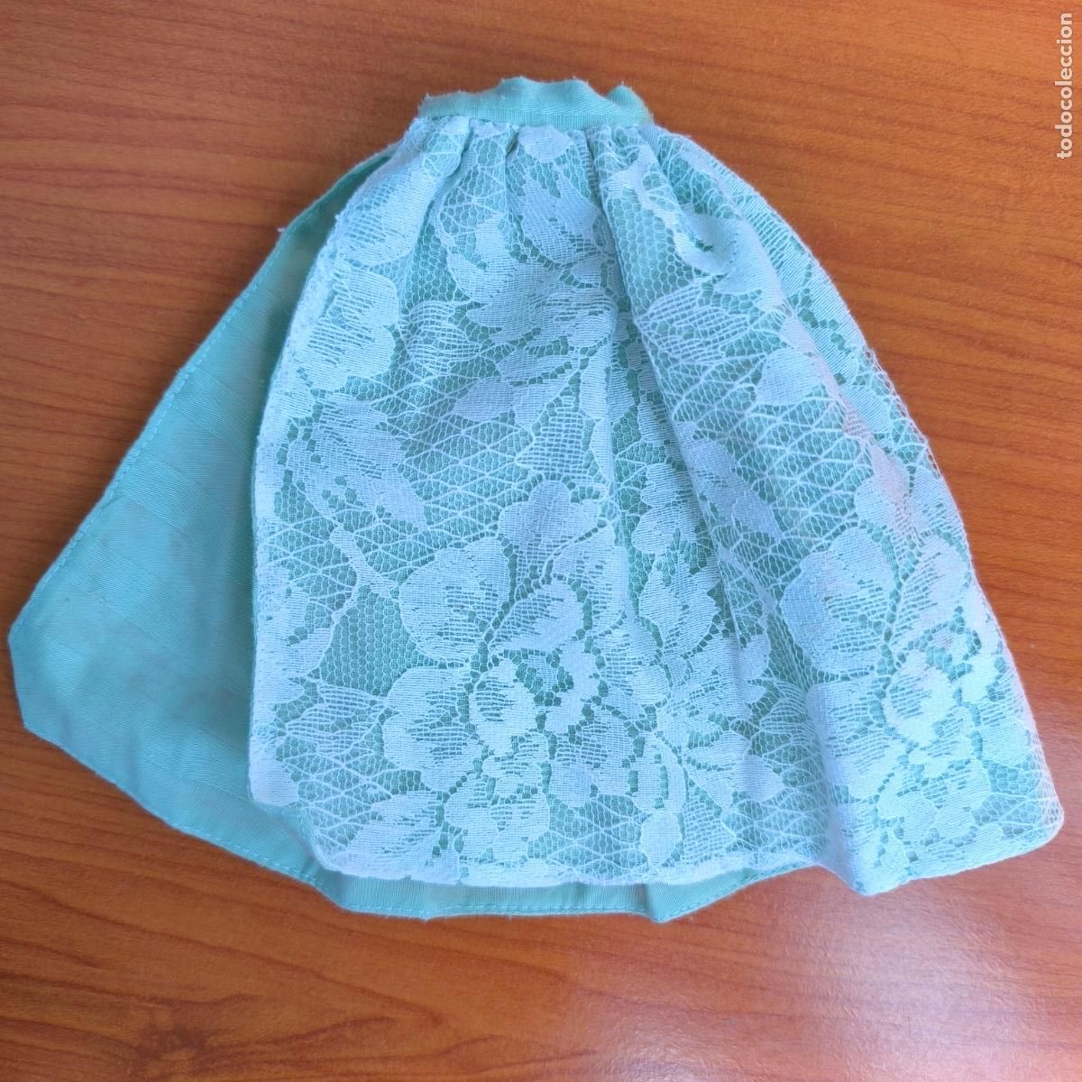 Mu&ntilde;ecas Nancy y Lucas: Falda vestido encaje verde Nancy ?? - Foto 5