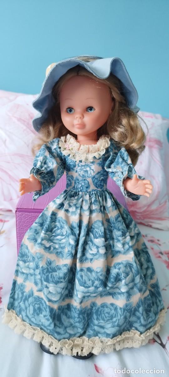 Mu&ntilde;ecas Nancy y Lucas: Nancy vestido original nostalgia azul - Foto 3