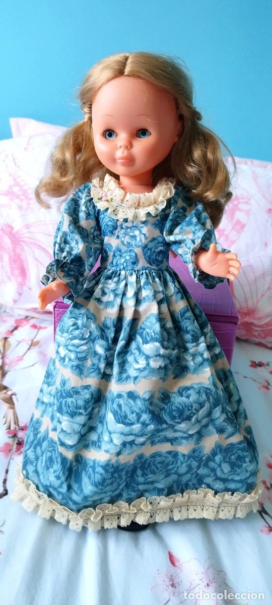 Mu&ntilde;ecas Nancy y Lucas: Nancy vestido original nostalgia azul - Foto 4