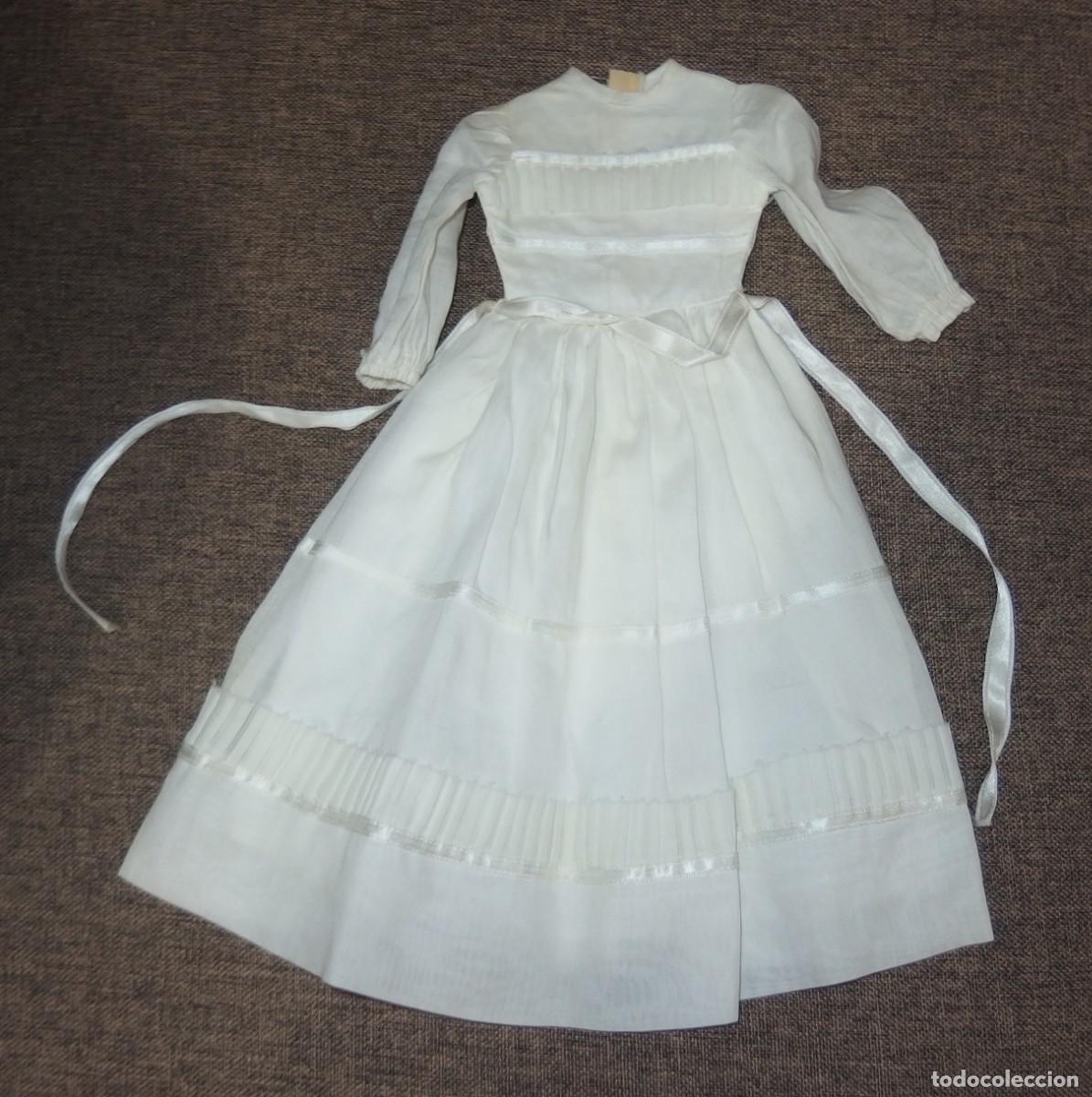 Mu&ntilde;ecas Nancy y Lucas: VESTIDO DE COMUNI&Oacute;N DE LA NANCY,DE LOS A&Ntilde;OS 70 - Foto 1