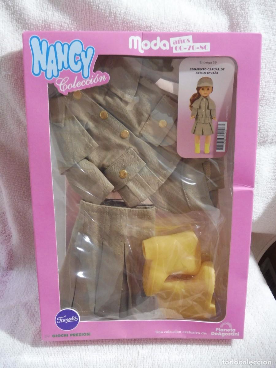 Mu&ntilde;ecas Nancy y Lucas: Nancy moda a&ntilde;os 60-70-80 conjunto casual estilo ingl&eacute;s, Planeta deAgostini Giochi Preziosi Famosa