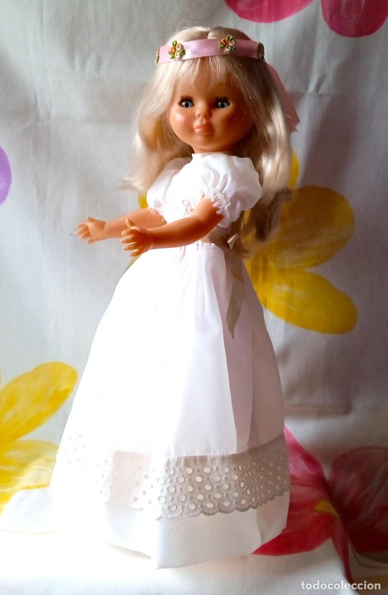 Mu&ntilde;ecas Nancy y Lucas: VESTIDO COMUNION NANCY A&Ntilde;OS 70 - Foto 3