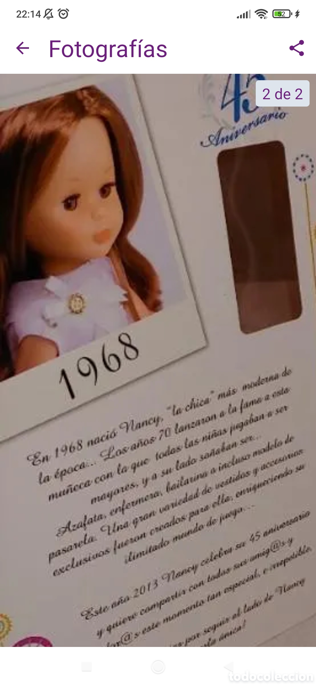Mu&ntilde;ecas Nancy y Lucas: nancy 45 aniversario hippy en blister - Foto 1
