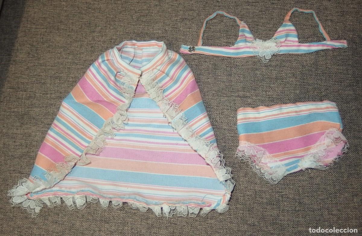 Mu&ntilde;ecas Nancy y Lucas: CONJUNTO PLAYA DE NANCY,CONFECCI&Oacute;N CASERA,A&Ntilde;OS 70 - Foto 1