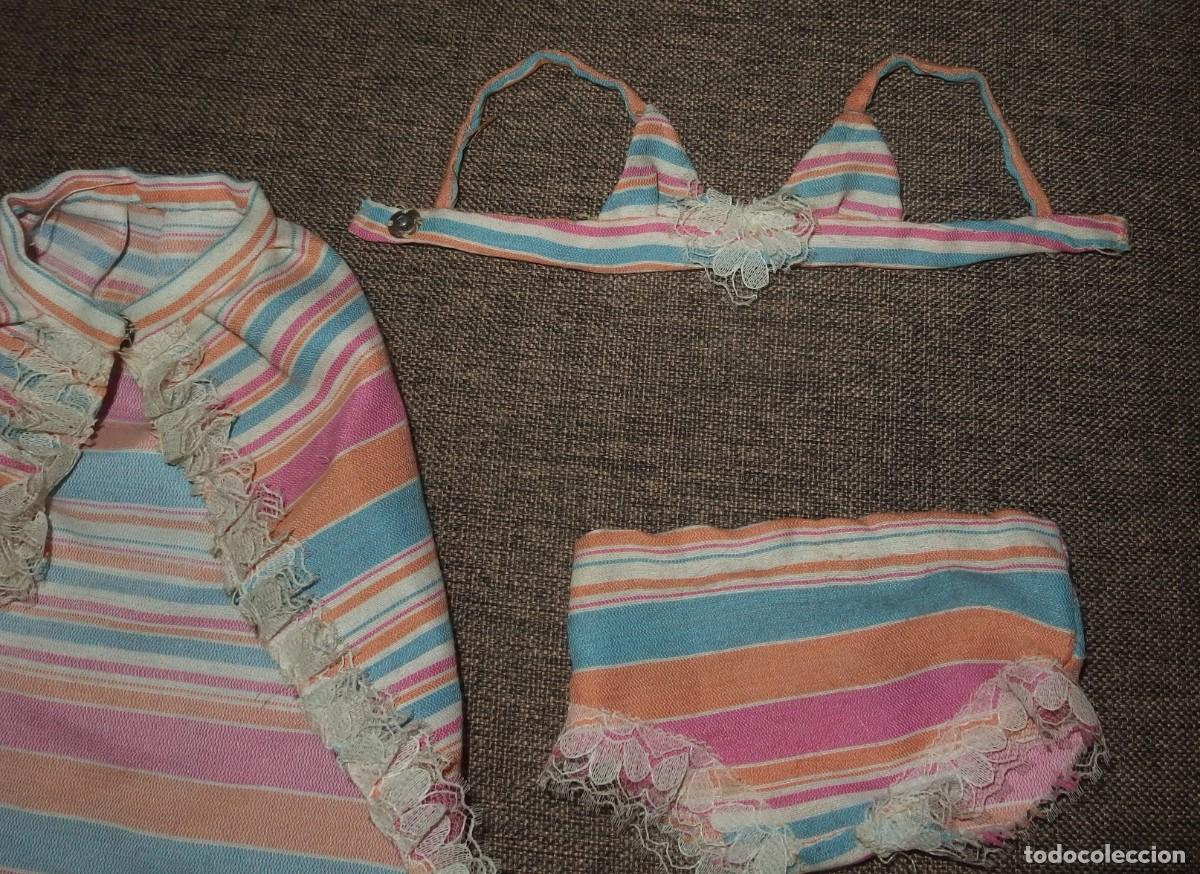 Mu&ntilde;ecas Nancy y Lucas: CONJUNTO PLAYA DE NANCY,CONFECCI&Oacute;N CASERA,A&Ntilde;OS 70 - Foto 3