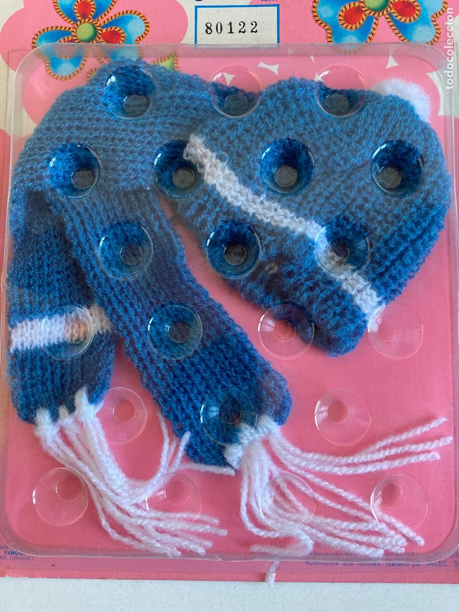 Mu&ntilde;ecas Nancy y Lucas: NANCY - GORRO Y BUFANDA AZUL EN BLISTER - Ref 80122 - Foto 2