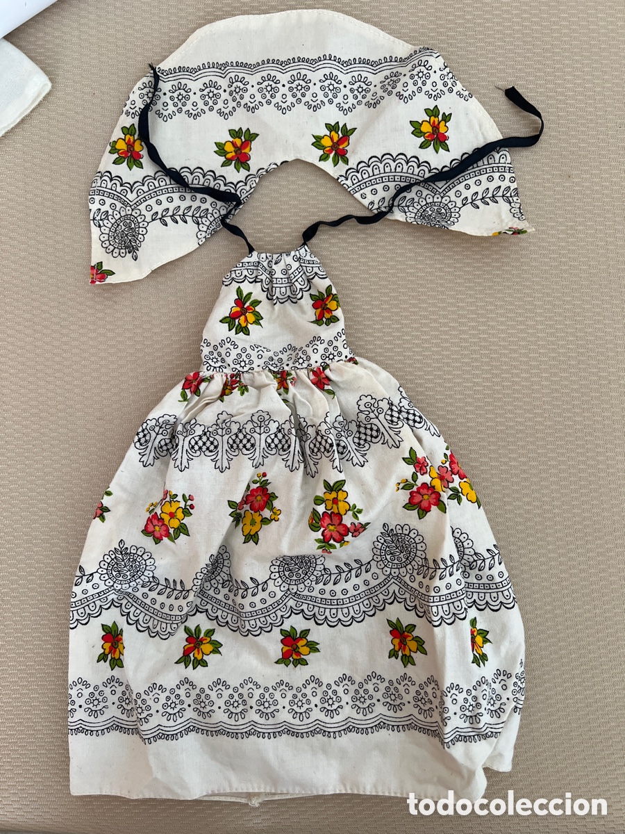 Mu&ntilde;ecas Nancy y Lucas: Conjunto flores Nancy a&ntilde;os 70 - Foto 1