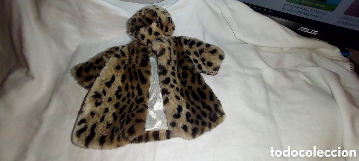 Mu&ntilde;ecas Nancy y Lucas: NANCY.CONJUNTO ABRIGO Y GORRO LEOPARDO QUIRON - Foto 1