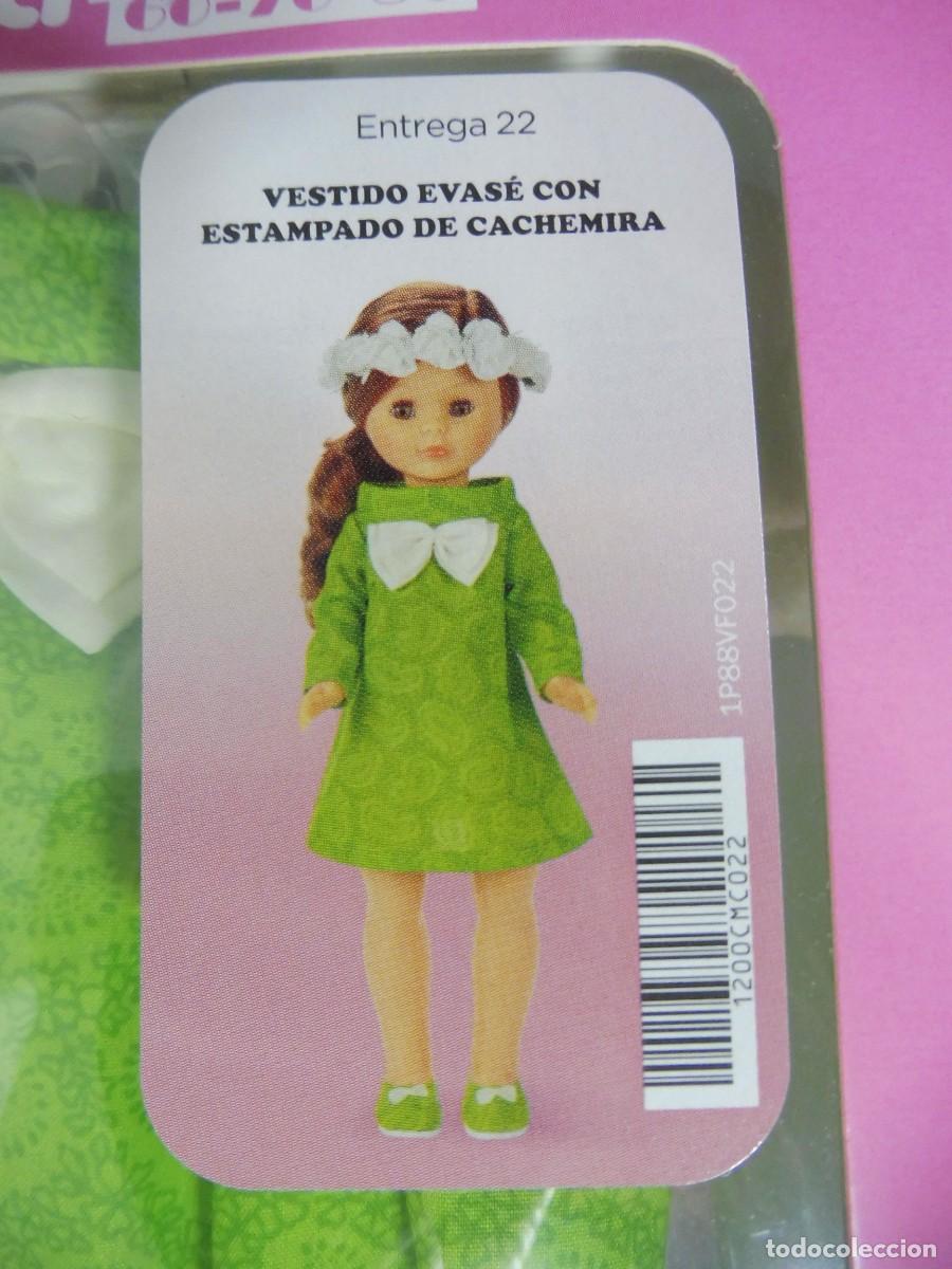 Mu&ntilde;ecas Nancy y Lucas: Nancy moda a&ntilde;os 60-70-80 vestido evas&eacute; estampado cachemira Planeta deAgostini Giochi Preziosi Famosa