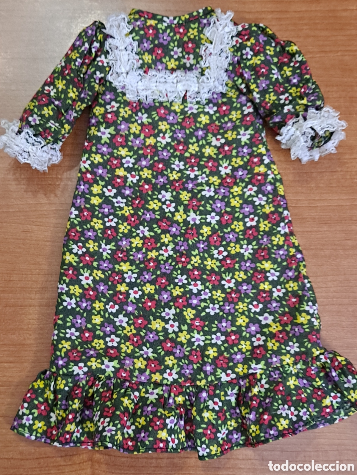 Mu&ntilde;ecas Nancy y Lucas: Nancy vestido Maxi en verde - Foto 1