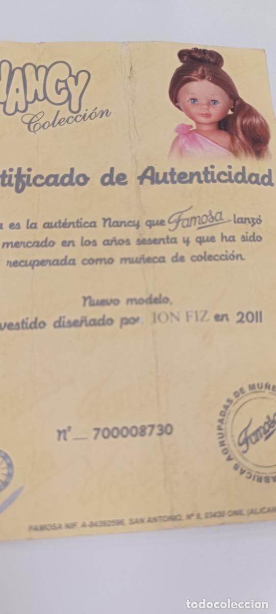 Mu&ntilde;ecas Nancy y Lucas: CERTIFICADO DE AUTENTICIDAD DE NANCY DE FAMOSA 2011 - Foto 2